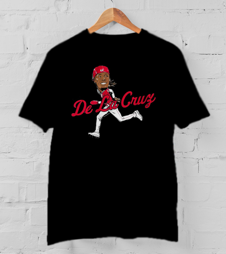 Elly De La Cruz Cincinnati Reds 44 Caricature T-Shirt