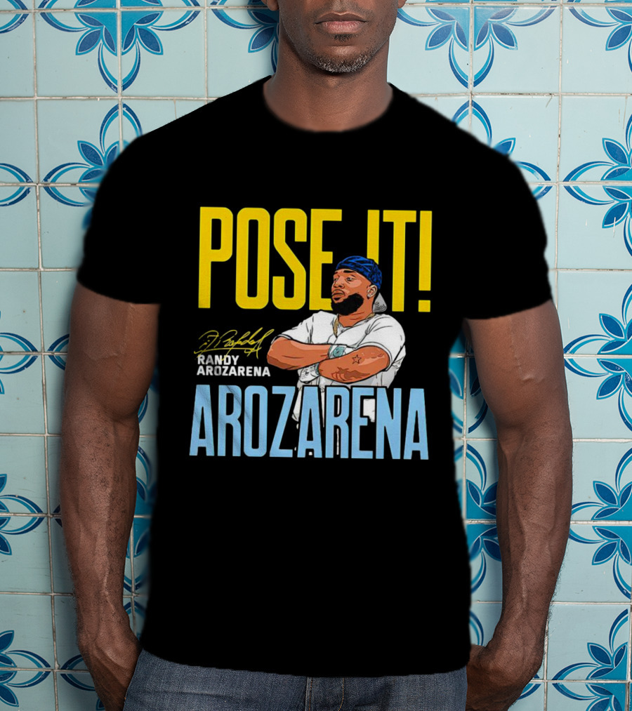 Pose It Randy Arozarena Arozarena Signature Tampa Bay Rays T-Shirt