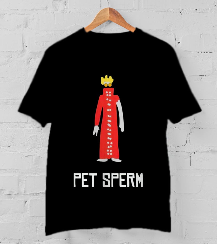 Butch Vashwood Pet Sperm Red Character With Crown T-Shirt