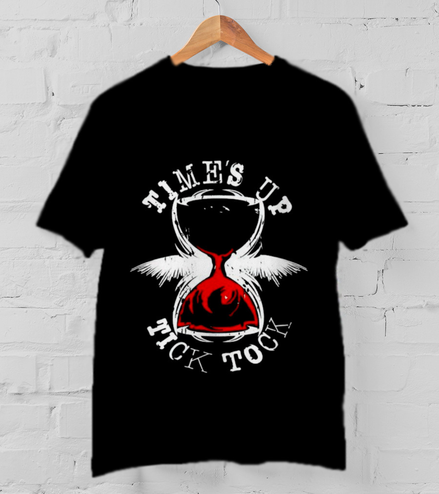 Time’s Up Tick Tock Winged Hourglass T-Shirt