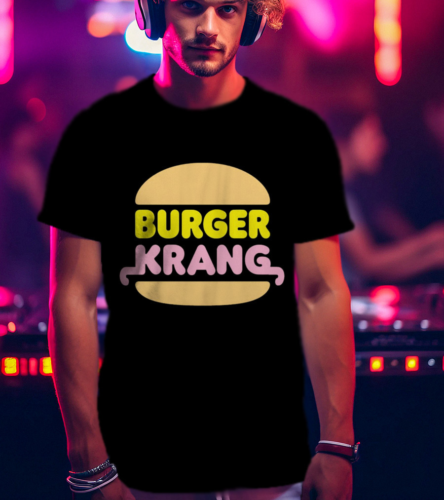 Burger Krang Neon Comic T-Shirt