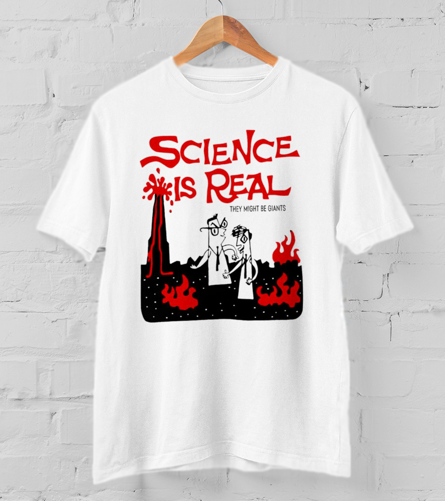 Science Is Real They Might Be Giants Lava Cartoon T-Shirt