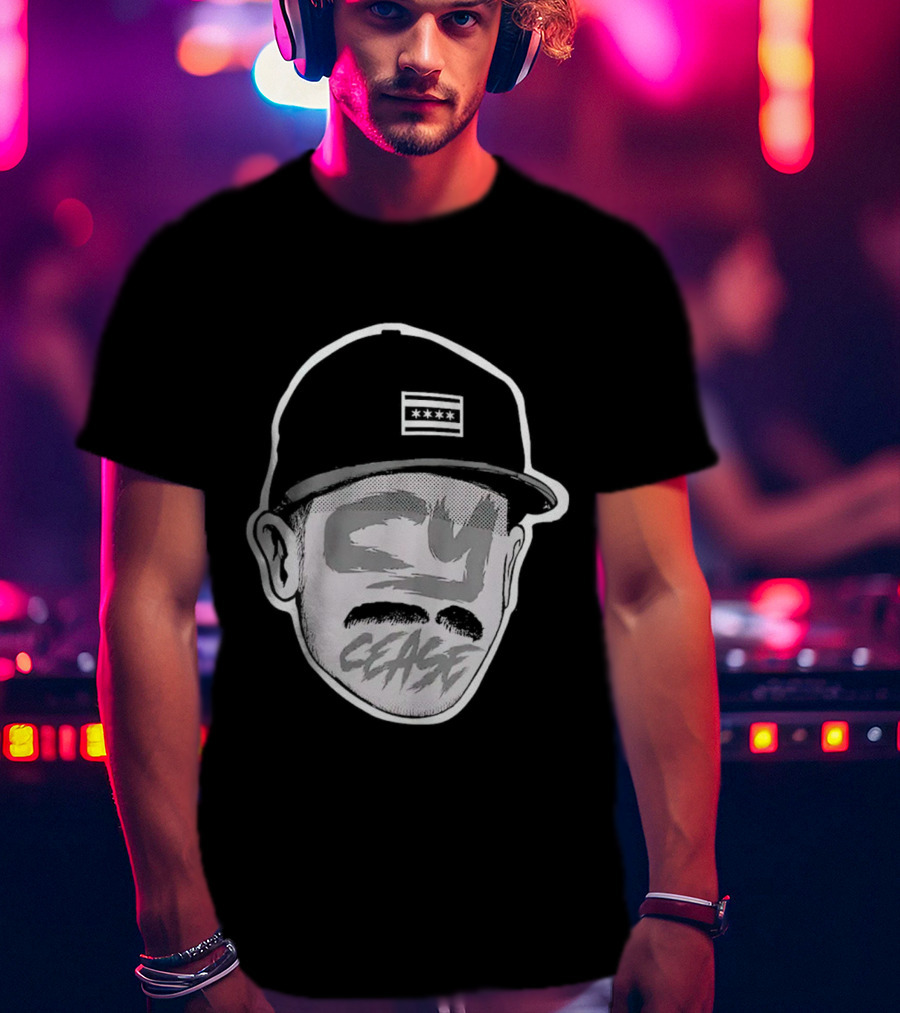 Chicago White Baseball Cy Cease Hat T-Shirt