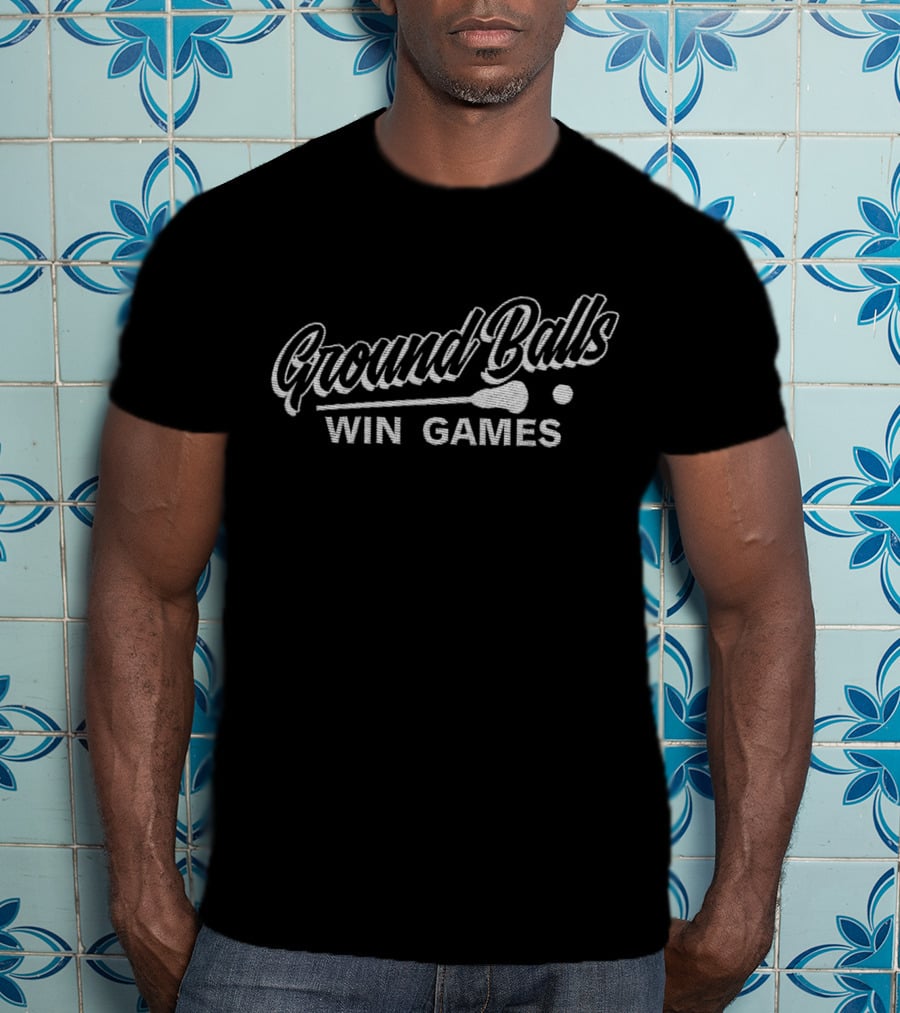 Ground Balls Win Games Baseball Softball Passion T-Shirt
