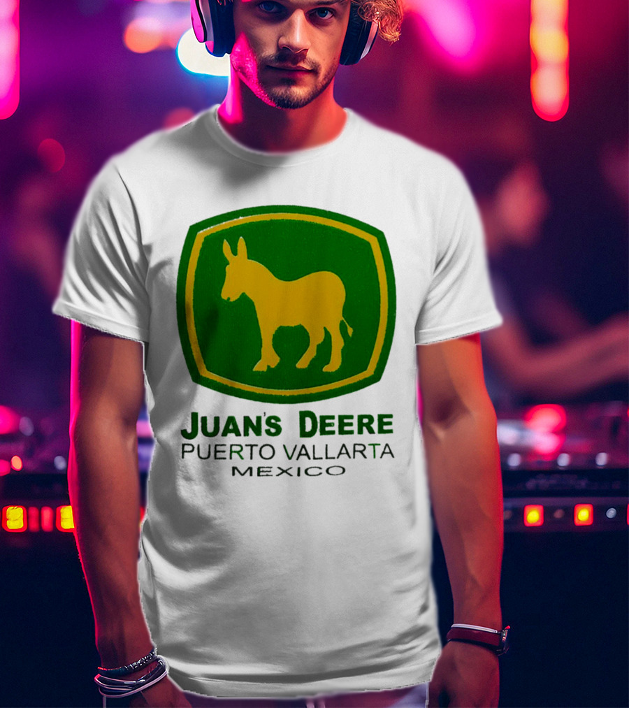 Juans Deere Puerto Vallarta Mexico Donkey T-Shirt