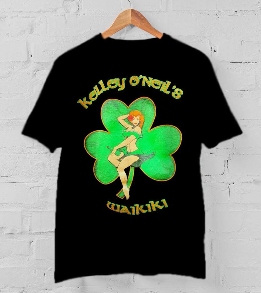 Kelley O'Neil's Waikiki Shamrock Pin-Up Girl T-Shirt