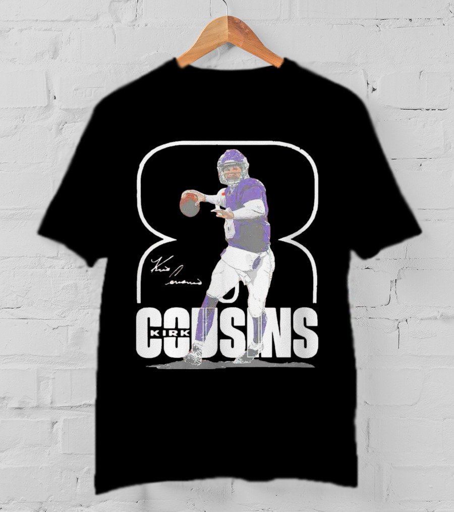 Kirk Cousins Number 8 Signature Football Quarterback T-Shirt