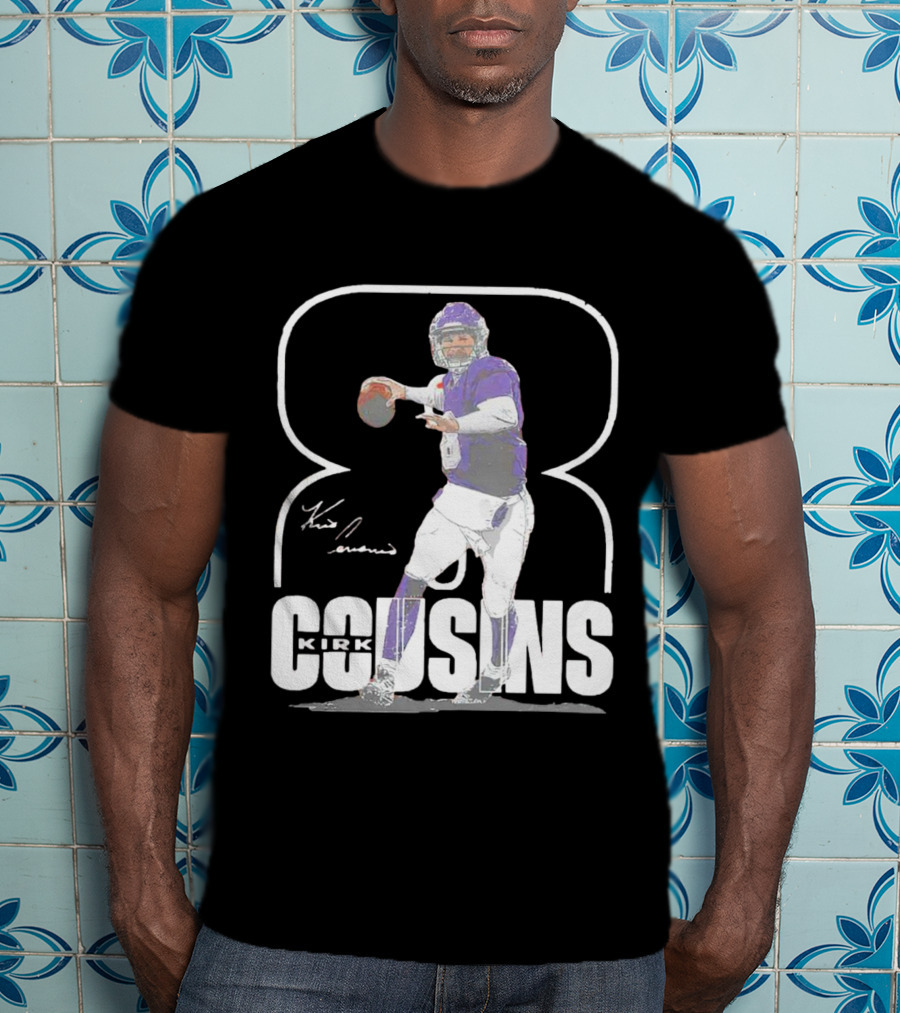 Kirk Cousins Number 8 Signature Football Quarterback T-Shirt