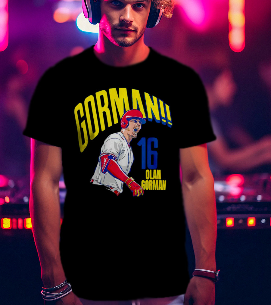 Gorman 16 Nolan Gorman St. Louis Cardinals MLBPA T-Shirt