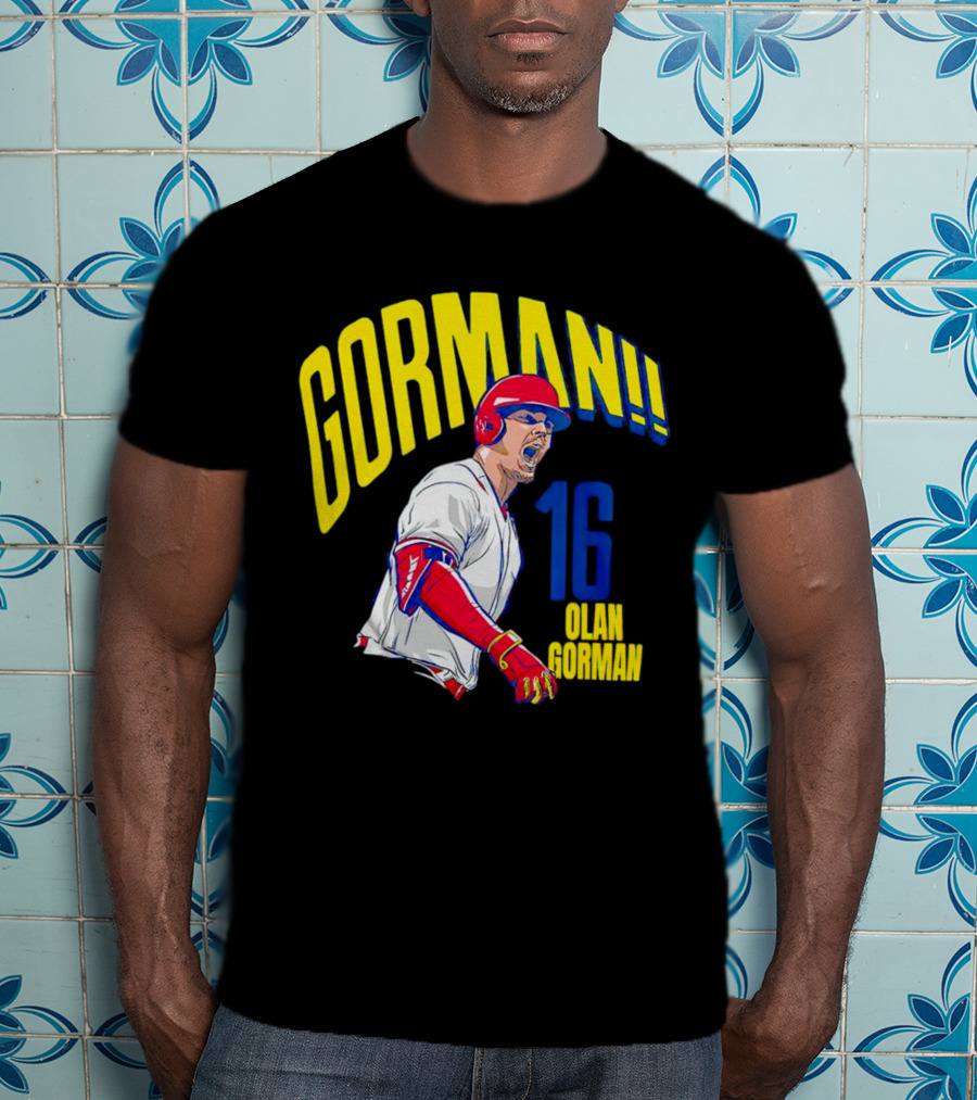 Gorman 16 Nolan Gorman St. Louis Cardinals MLBPA T-Shirt