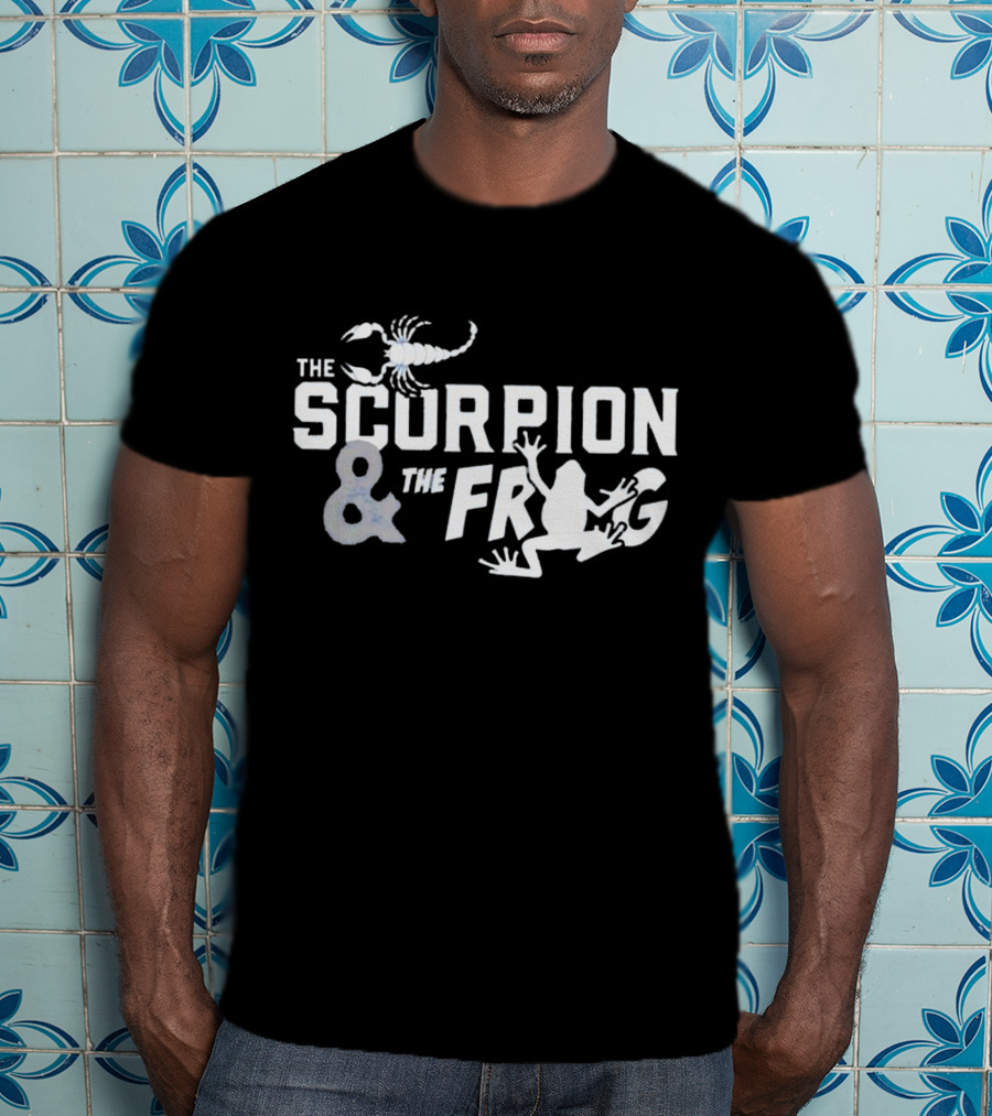 The Scorpion And The Frog Text Image With Scorpion And Frog T-Shirt