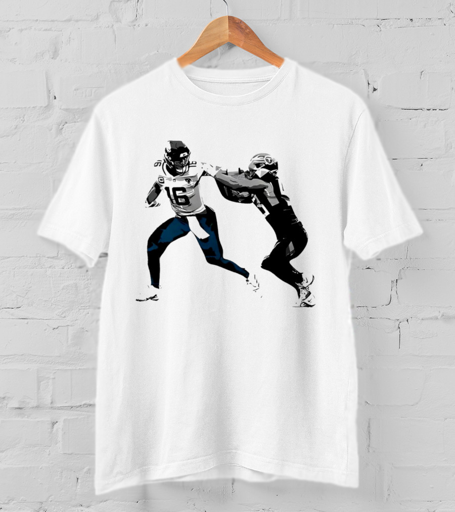 The Stiff Arm Football Move Iconography T-Shirt