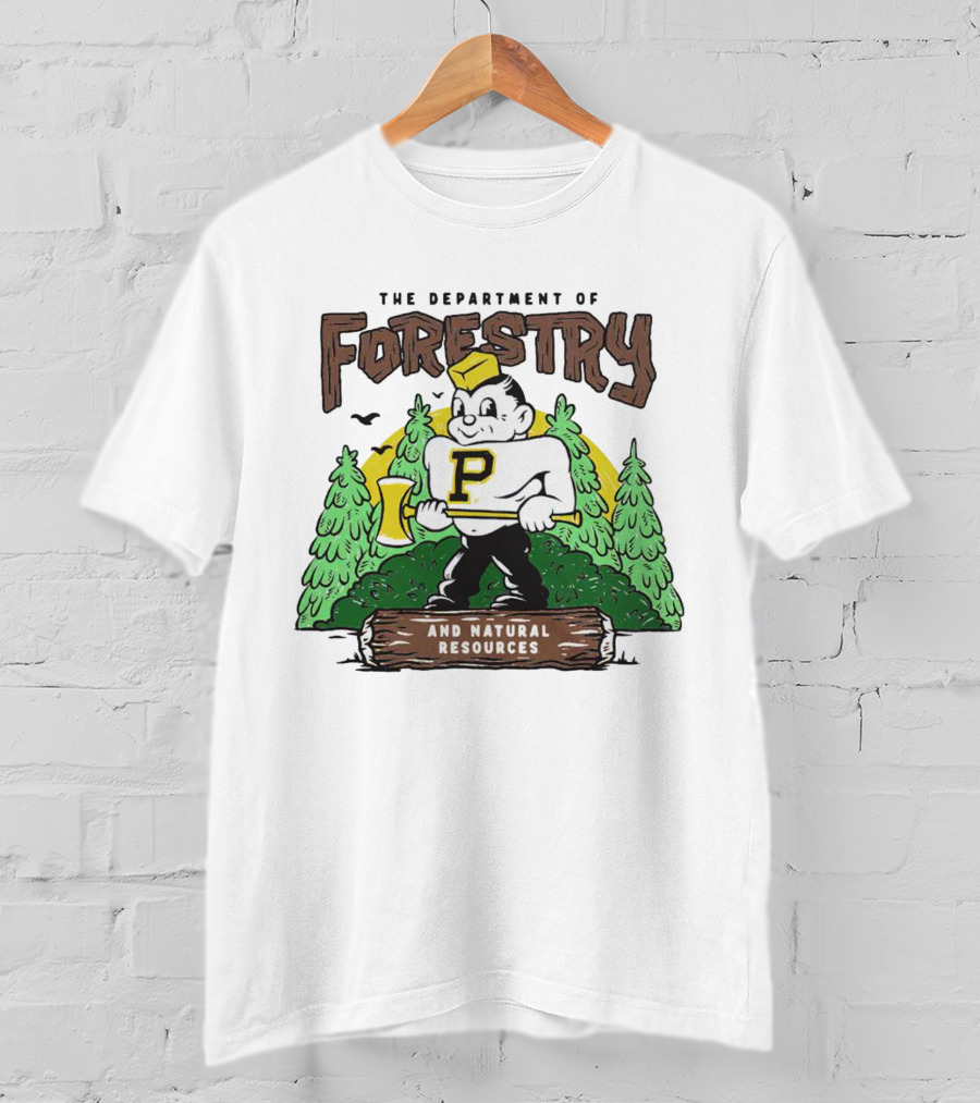 Purdue Boilermakers Forestry And Natural Resources Department Lumberjack T-Shirt