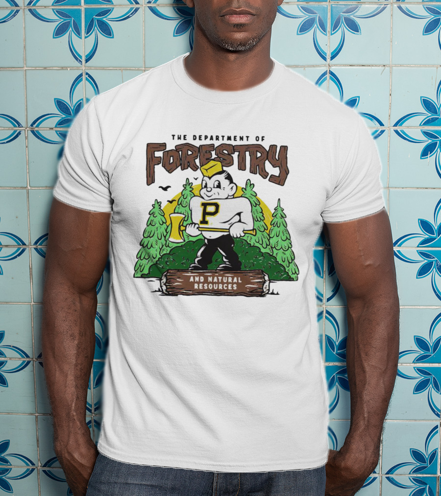 Purdue Boilermakers Forestry And Natural Resources Department Lumberjack T-Shirt