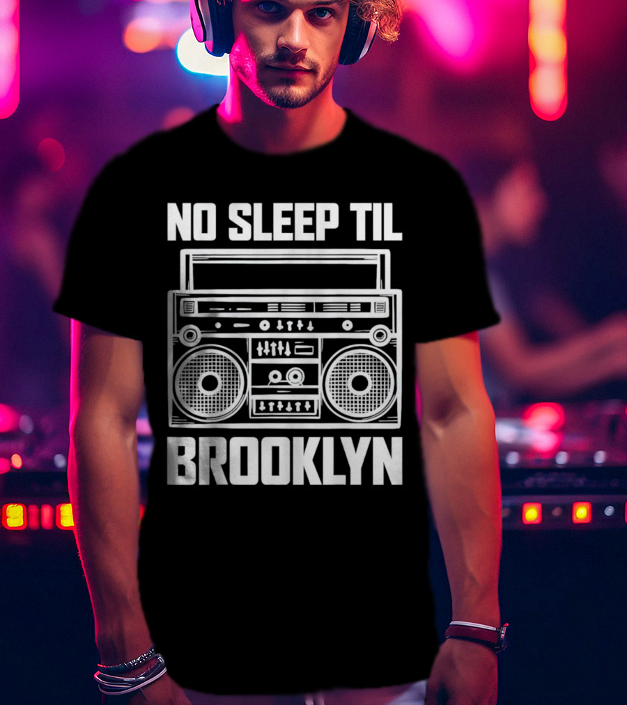 No Sleep Til Brooklyn Boombox T-Shirt