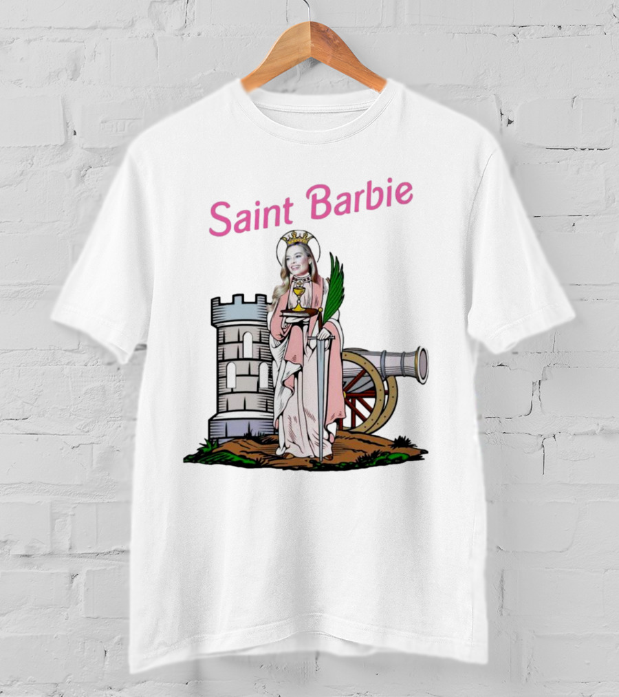 Saint Barbie Tower And Cannon Iconic T-Shirt