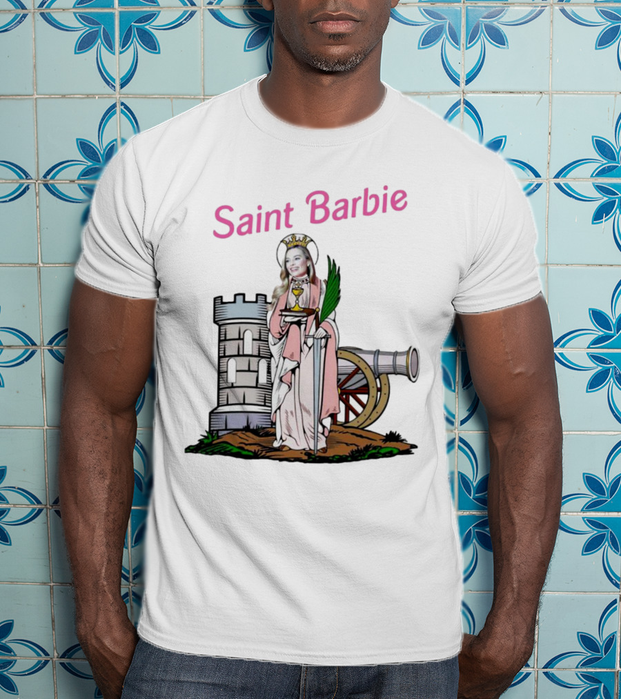 Saint Barbie Tower And Cannon Iconic T-Shirt