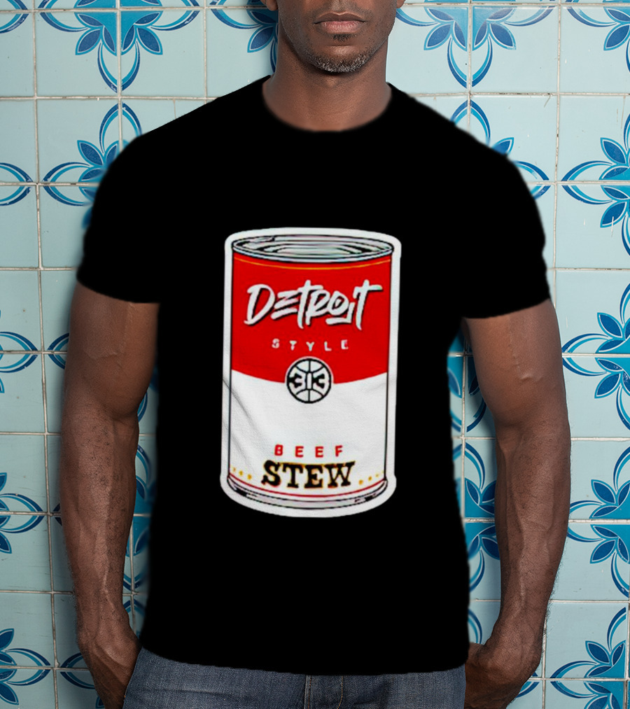 Detroit Style 313 Beef Stew Can T-Shirt