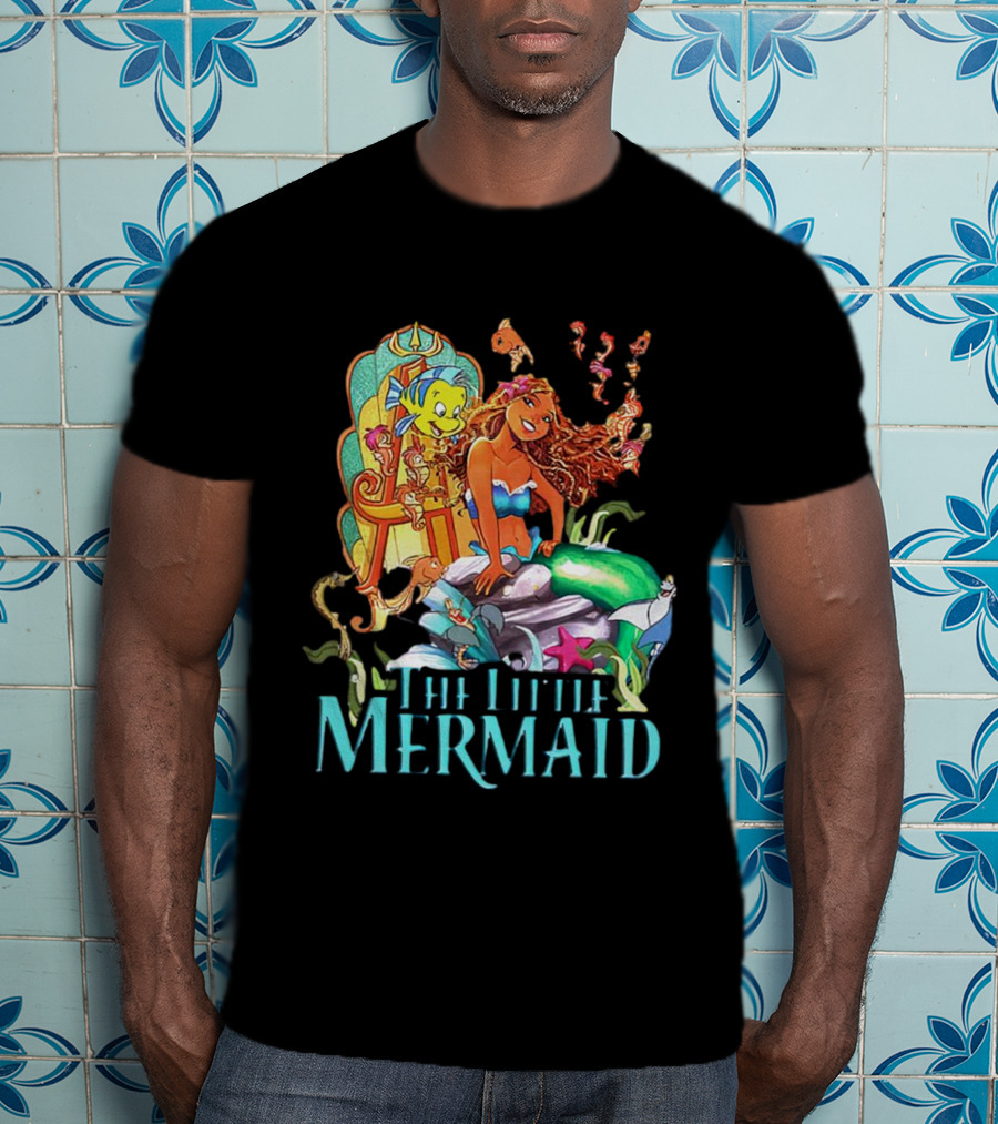 Disney The Little Mermaid Ariel And Friends Vibrant T-Shirt
