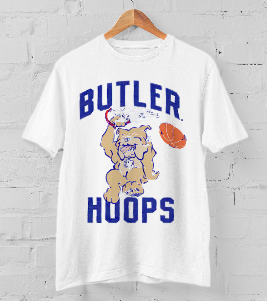 Butler Hoops Dunking Mascot Basketball Bulldawg T-Shirt