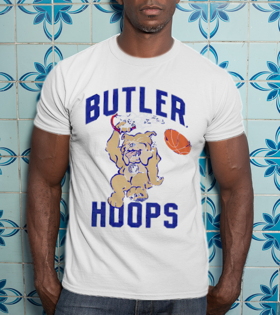 Butler Hoops Dunking Mascot Basketball Bulldawg T-Shirt