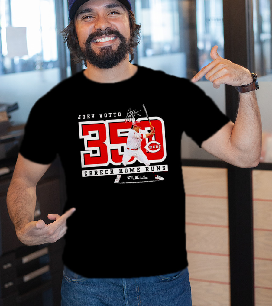 Joey Votto Reds 350 Career Home Runs Signature T-Shirt