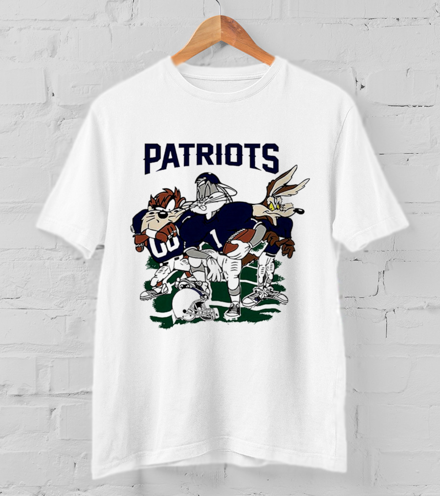 Patriots Looney Tunes Characters In Football Gear T-Shirt