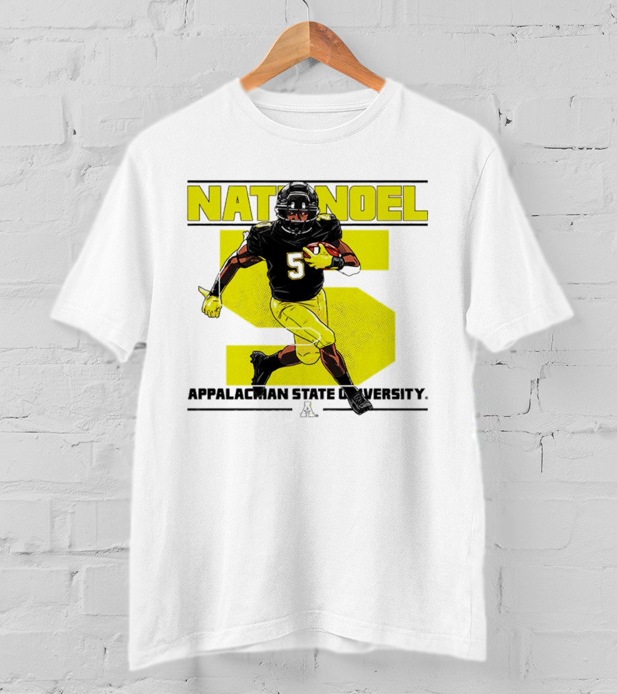 Nathaniel Noel Appalachian State University Football Number 5 T-Shirt