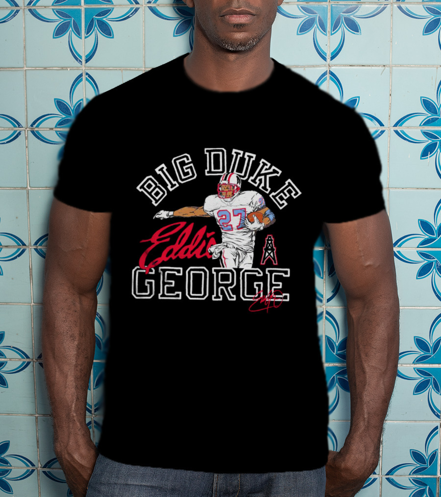 Big Duke Eddie George Tennessee Titans Football 27 Player T-Shirt