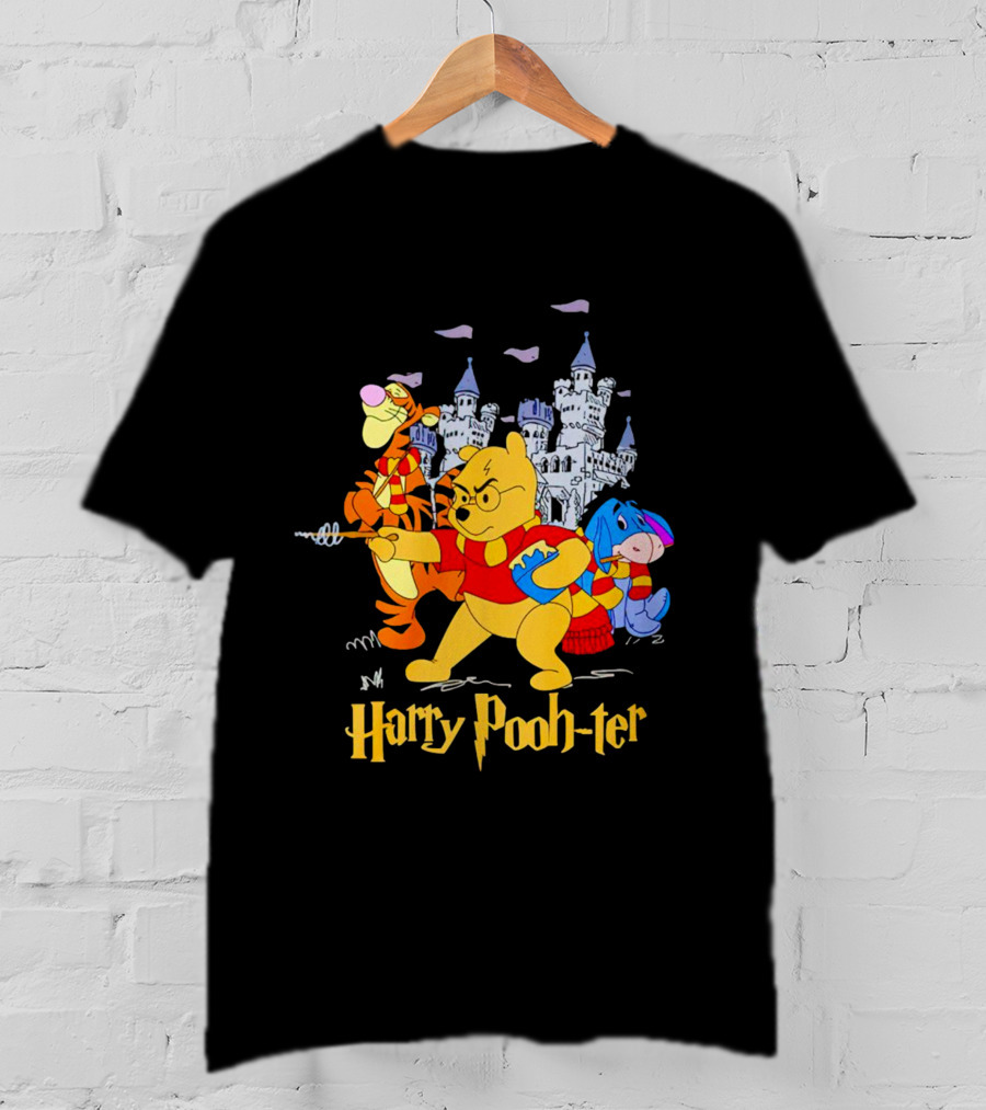 Winnie-the-Pooh Harry Pooh-ter Wizarding Wonders With Tigger And Eeyore In Castle Adventure T-Shirt