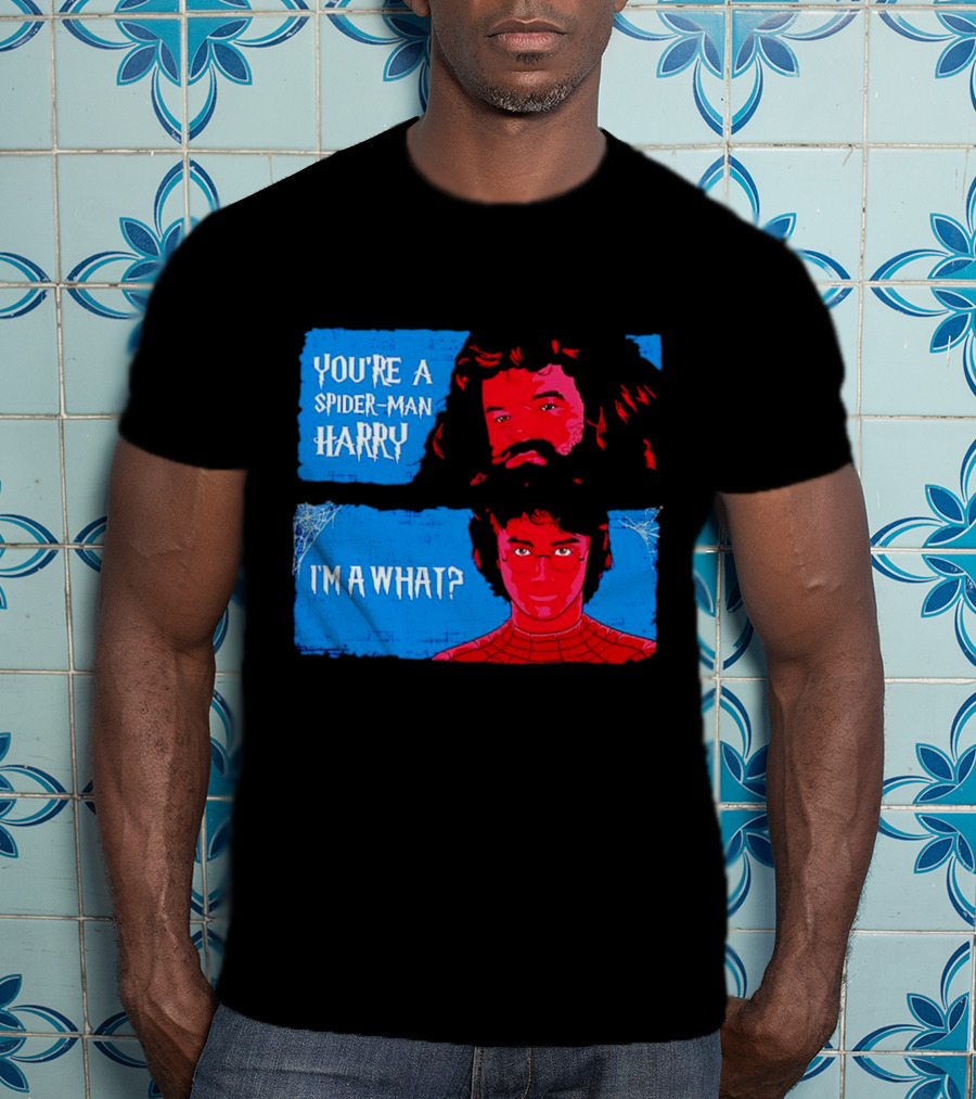 You're A Spider Man Harry I'm A What Parody Mashup With Wizard And Superhero T-Shirt
