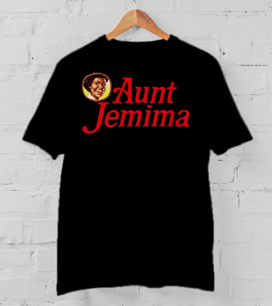 Aunt Jemima Retro Logo Red Text ón T-Shirt