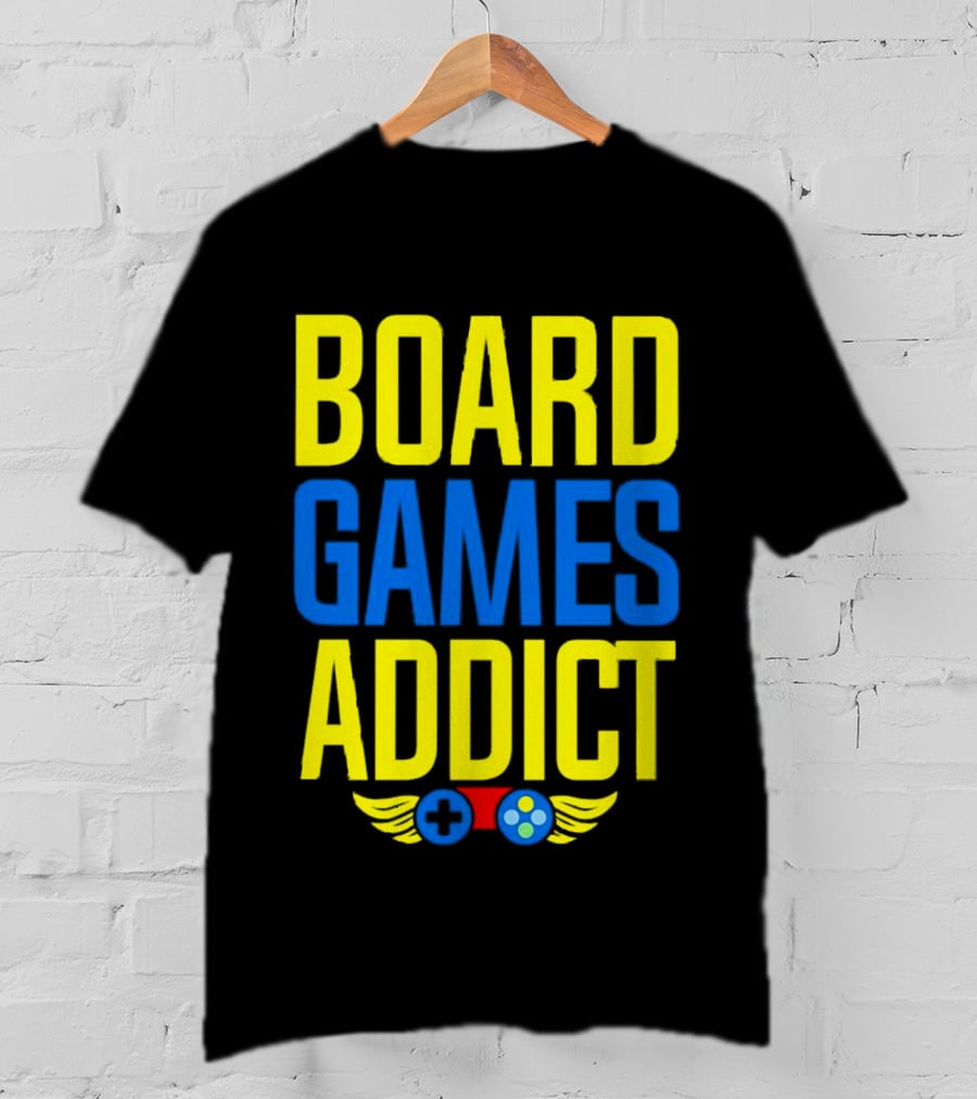 Board Games Addict Controller Wings T-Shirt