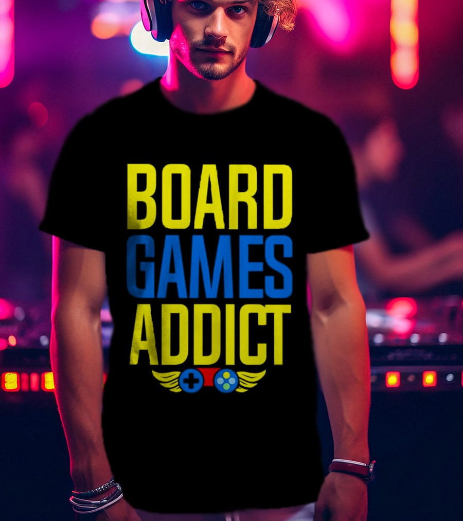 Board Games Addict Controller Wings T-Shirt