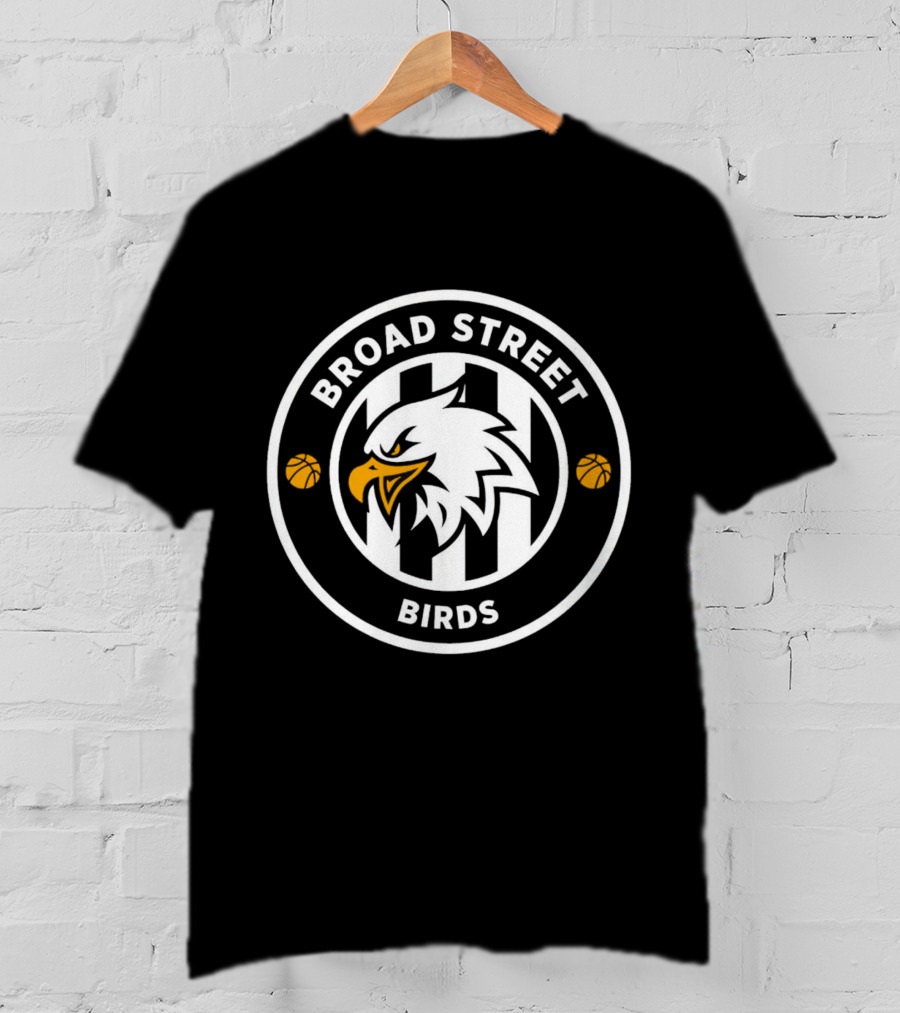 Broad Street Birds Basketball Eagle Emblem T-Shirt