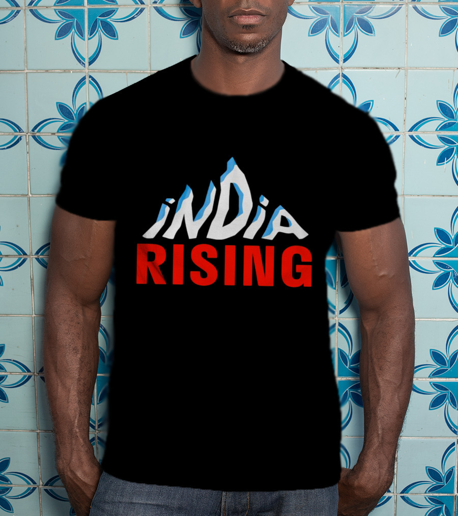 India Rising Mountain Peaks Alps T-Shirt