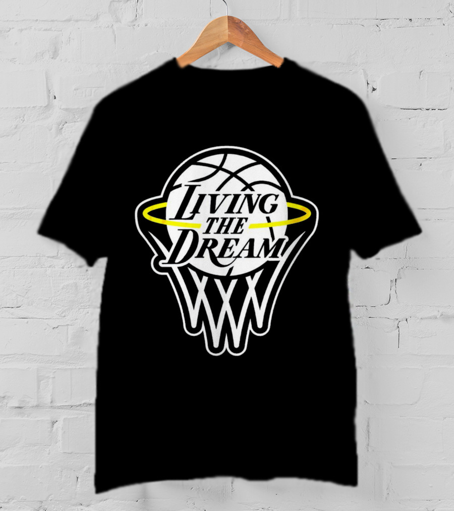 Living The Dream Basketball Hoop Halo T-Shirt