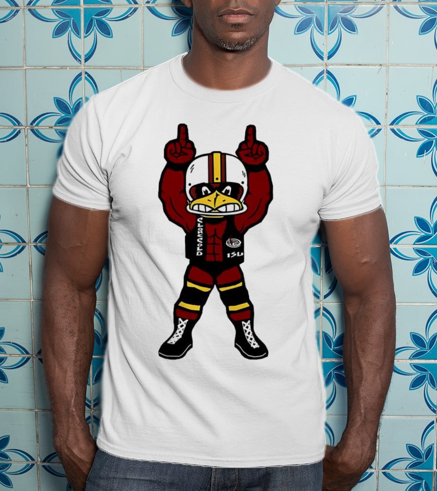 ISU Cyclones Strong Mascot Character With Champion Gesture T-Shirt