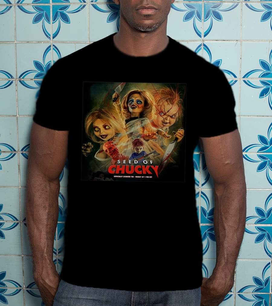 Seed Of Chucky Officially Licensed Tee Featuring Iconic Horror Characters T-Shirt