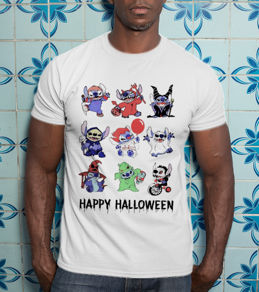 Stitch Happy Halloween Horror Costumes Collection T-Shirt