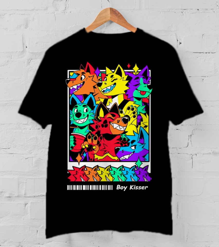 New Leaked Colorful Boy Kisser Fox Pack T-Shirt