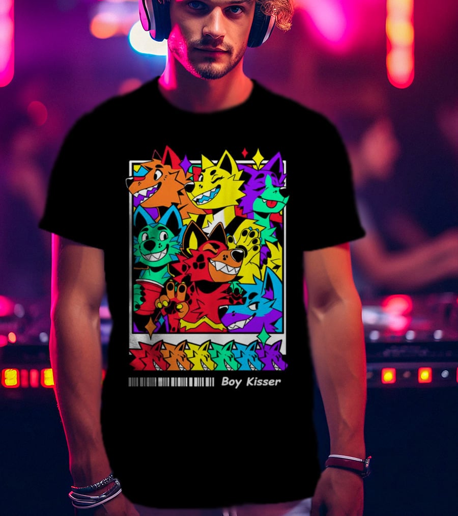 New Leaked Colorful Boy Kisser Fox Pack T-Shirt