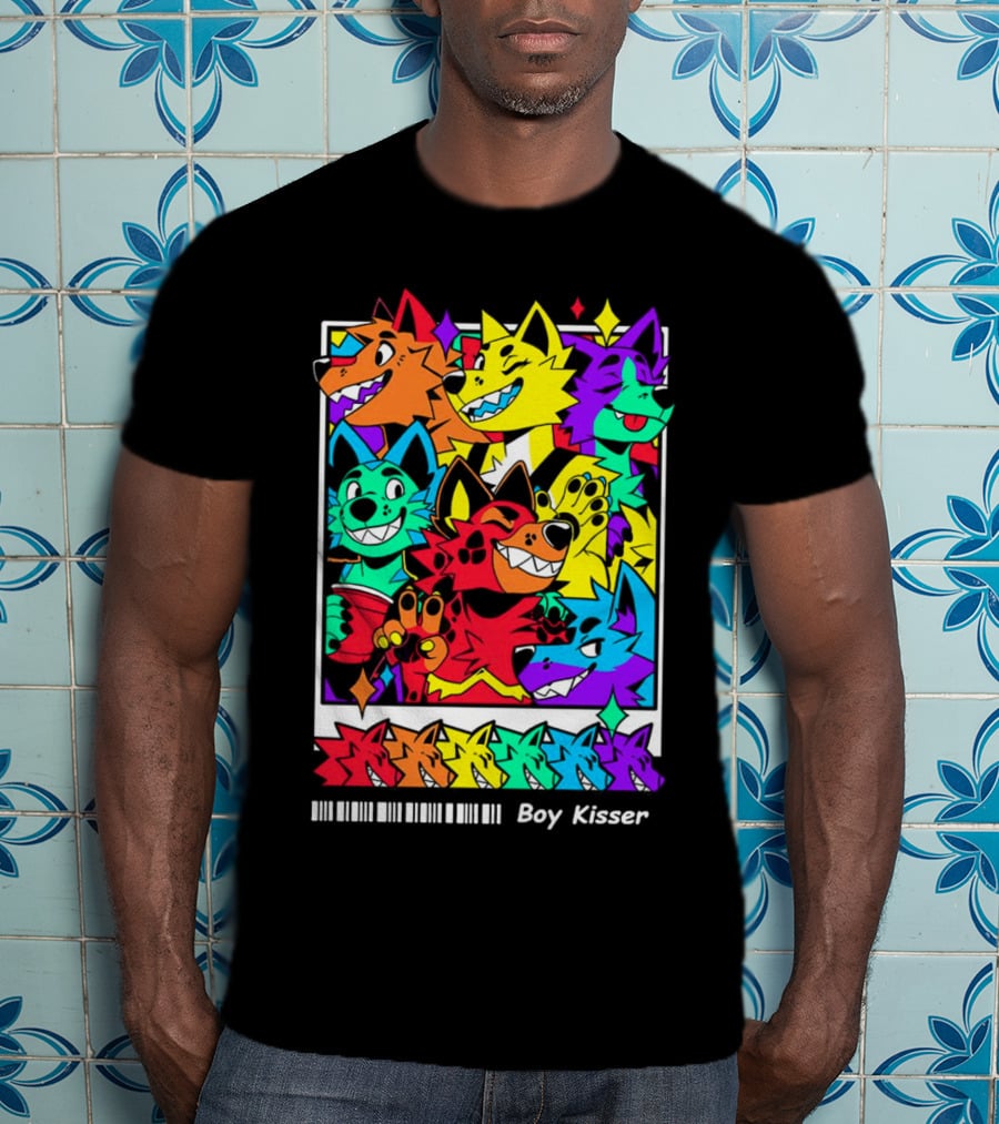 New Leaked Colorful Boy Kisser Fox Pack T-Shirt