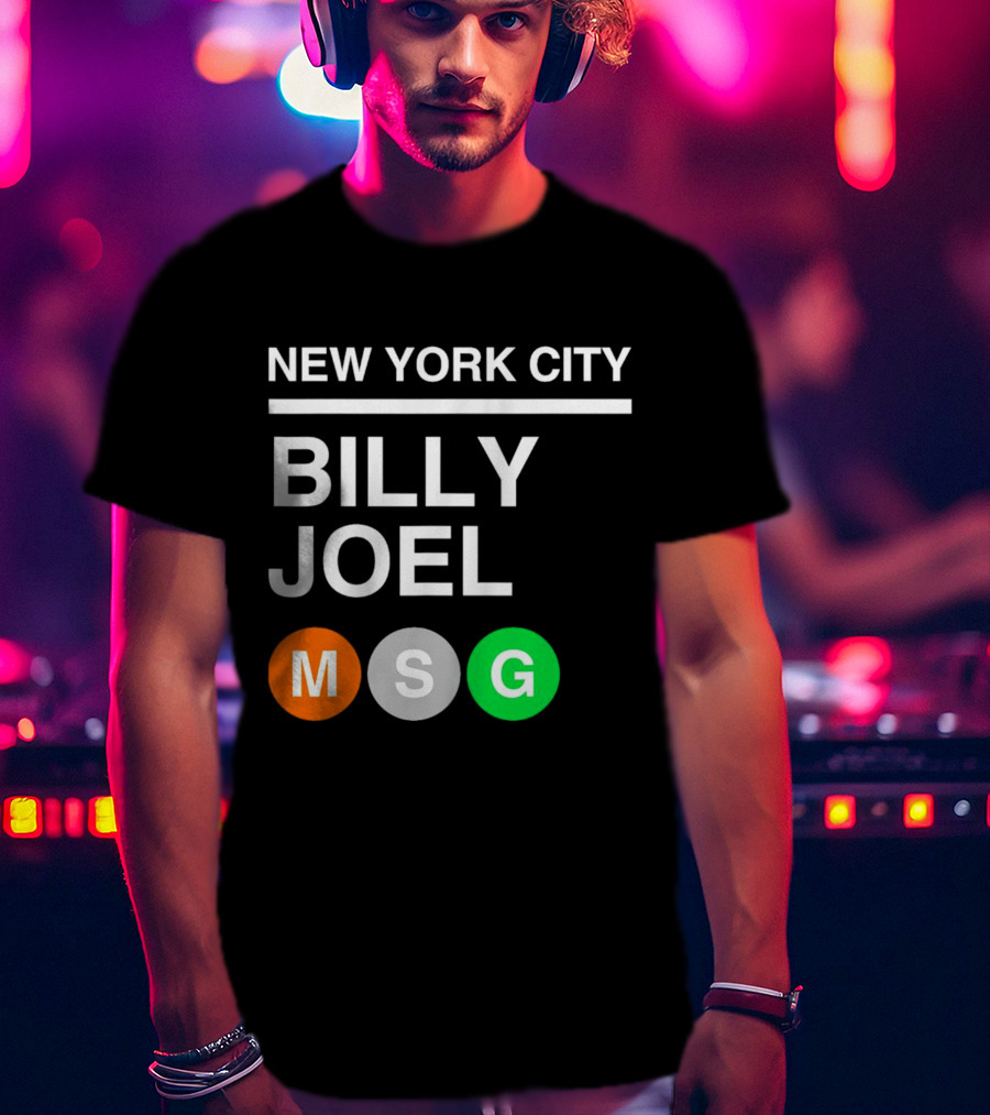NEW YORK CITY BILLY JOEL MSG Subway T-Shirt