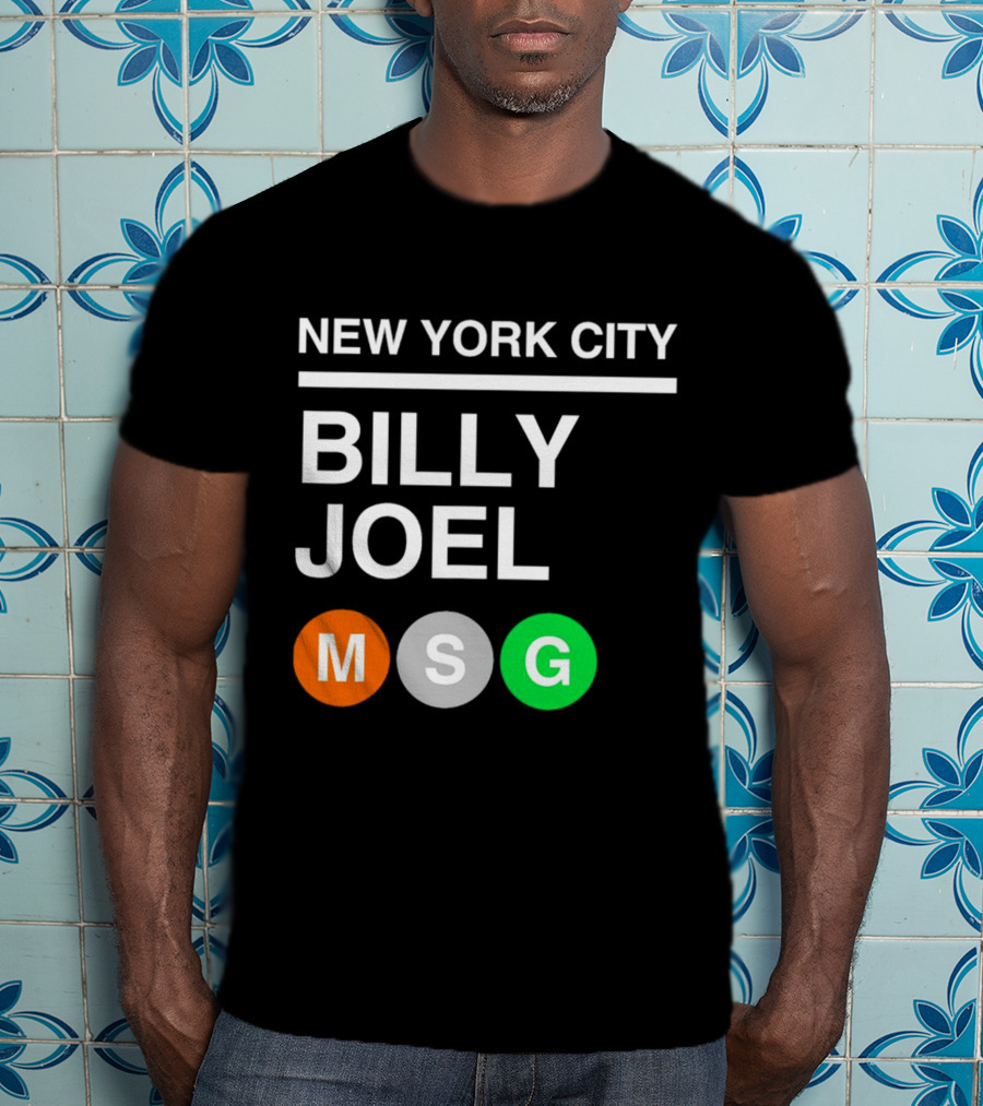 NEW YORK CITY BILLY JOEL MSG Subway T-Shirt