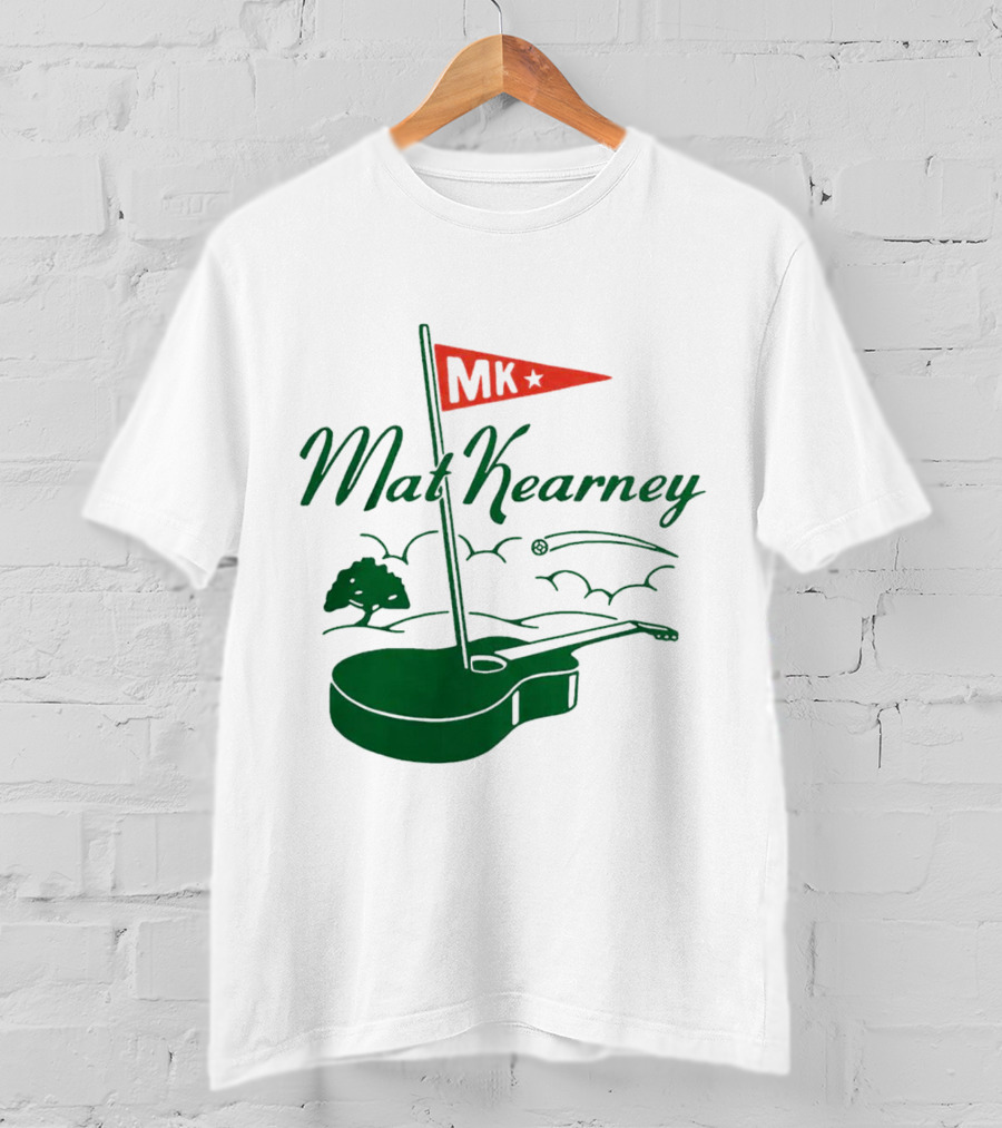 Mat Kearney MK Golf Guitar Flag T-Shirt