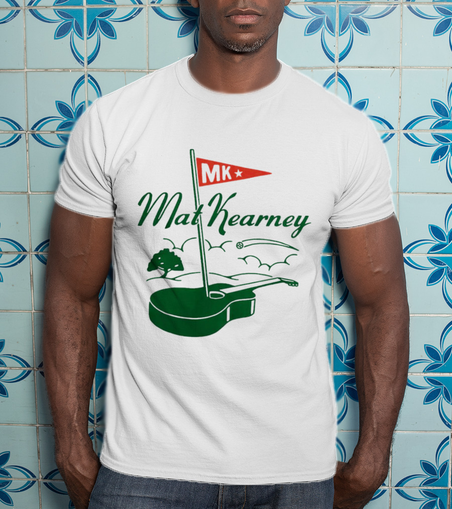 Mat Kearney MK Golf Guitar Flag T-Shirt