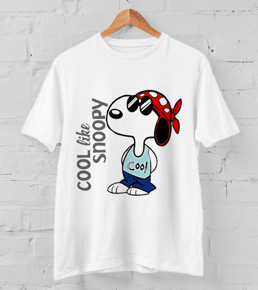 Cool Like Snoopy Sunglasses Bandana Tank Top T-Shirt