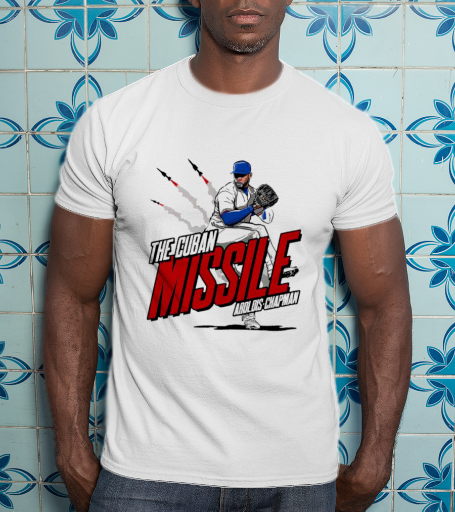 Aroldis Chapman The Cuban Missile Texas MLBPA T-Shirt