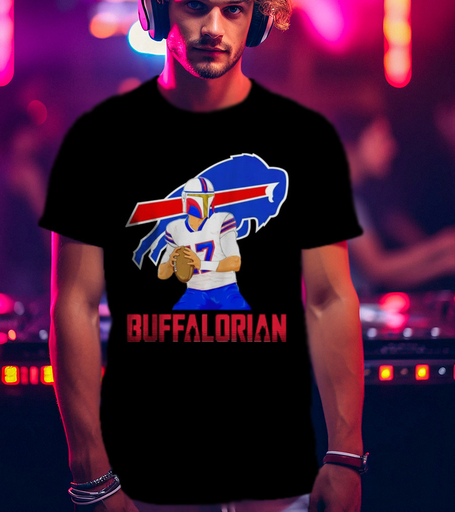Bufflaorian Buffalo Bills Football Player With Buffalo T-Shirt